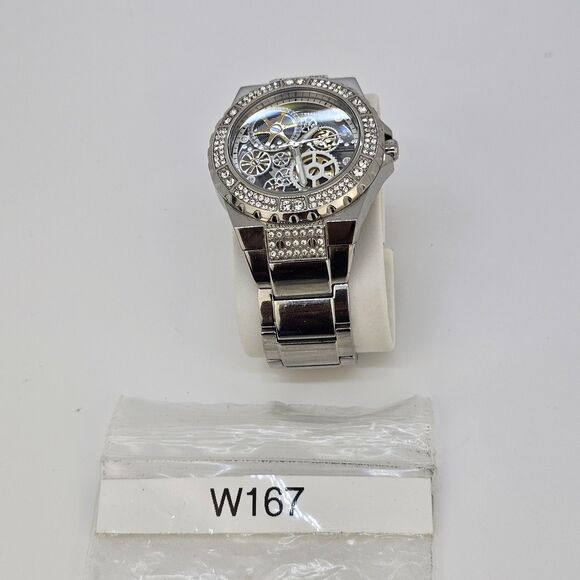 Guess Reveal Women's Watch 38MM Gray Dial Gray Bracelet Band 5.75" New Battery - Picture 11 of 11